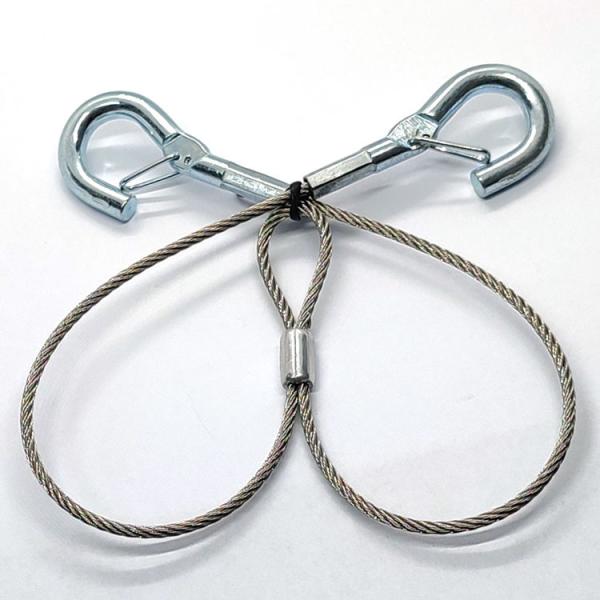 1.2mm Stainless Wire Rope Lanyard Safety Belt With Plastic Skin