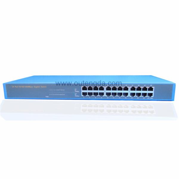 24 ports gigabit metal box Ethernet/network switch 1000m for IP camera network solution