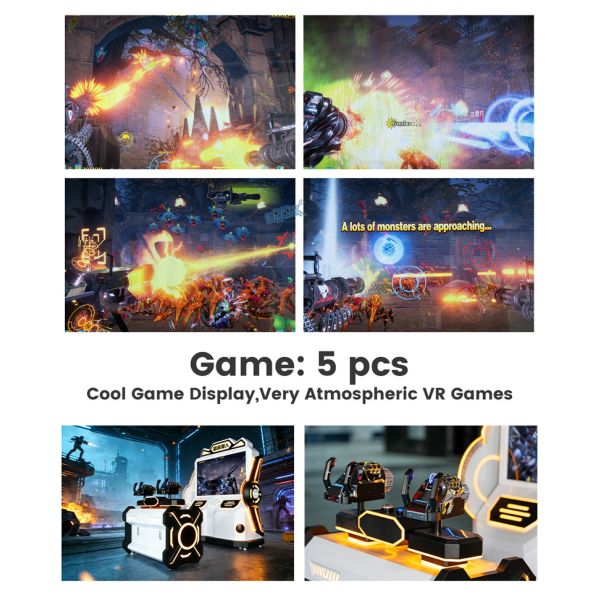 Super Hunter 2-Player VR Arcade Game Machine with 65" LCD