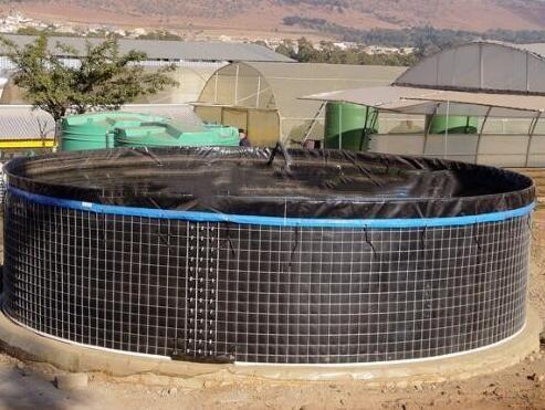 Quality 20000L PVC Fish Farming Tank with Lid, Flexible Tarpaulin Wire Mesh Tank For Agricultural for sale