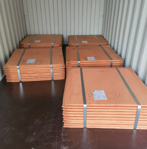 High Purity 99.99% Electrolyte Copper Cathode Customized Copper Metal Plate