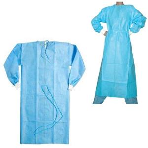 China Single Use Disposable Hospital Gowns Sterile / Non Sterile With Blue Color on sale