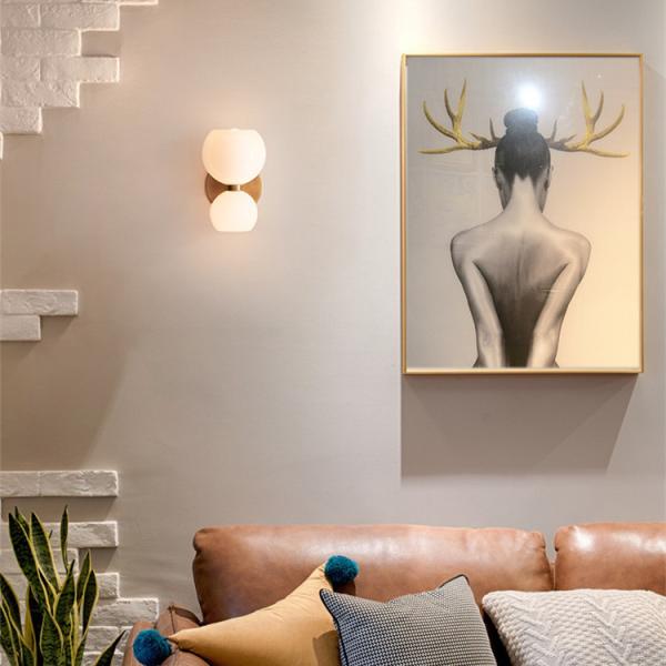 E14 Nordic Glass Art Bedroom Modern Wall Light 140*280mm