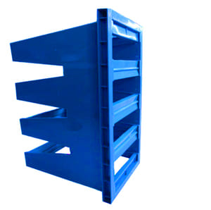 HVAC AHU System Sub - Hepa Air Filter W Type With Black Plastic Frame