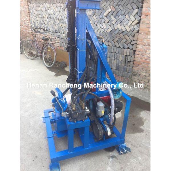 8HP Diesel Engine Portable Water Well Drilling Rig Machine 100m Depth 260kg