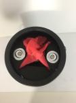 red led silk flame light with iron shell round
