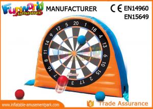 China Giant Interactive Inflatable Sticky Dart Board WIith Silk Printing on sale