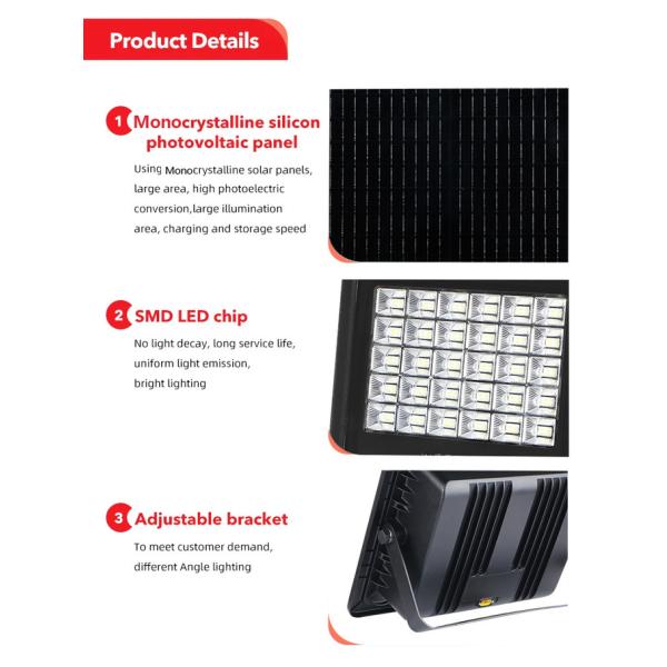 KCD Outdoor Remote Control Projector Cheap Solar Sensor Floodlights Solar Powered 50w 100w 200w LED Flood light