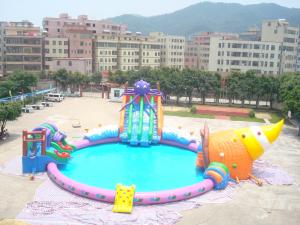 Wholesale Rental business / Party Amusement Inflatable Water Park Octopus Slide from china suppliers