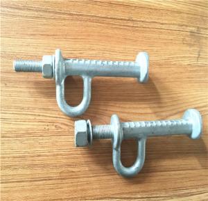 China Forged Steel Power Line Fittings Tower Pole Step Bolt HDG Surface Finished on sale