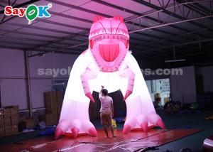 Wholesale 4m Pink Inflatable Dinosaur For Festive Decoration Damp Proof High Air Tightness from china suppliers