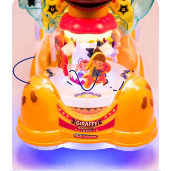 Factory direct selling plastic giraffe kiddy rides for kidde game machine centers park