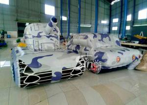 Wholesale Outdoor Laser Tag Equipments Inflatable Tank Inflatable Army Commercial Use for outdoor inflatable paintball field from china suppliers