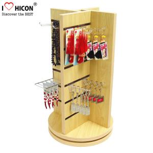 China Countertop Slatwall Display Fixtures Commercial Gifts Retail Rotating Display Stand on sale