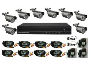 Wholesale 8CH H.264 DVR Kits, 8PCS 700TVL Waterproof Bullet Cameras DR-7508AV502E from china suppliers