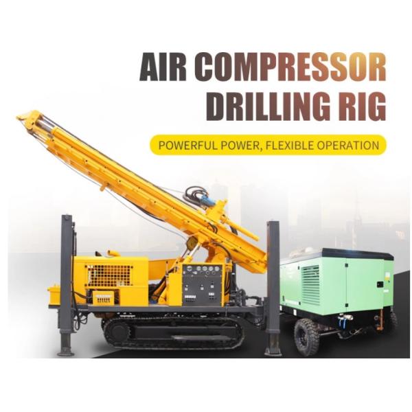 Track Mounted Pneumatic All Terrain Drilling Rig African Drilling