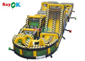 China Outdoor Funny Inflatable Obstacle Course Digital Pringting Blow Up Obstacles Games on sale