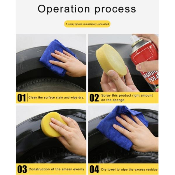 Multi Functional Leather Wax Spray Dashboard Spray Polish For Car Effective Cleaning