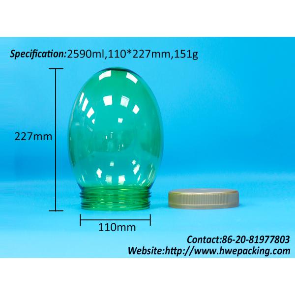 Transparent Unique Shape Plastic PET Food Grade Nuts Pistachio Jar Screw Flat Lid