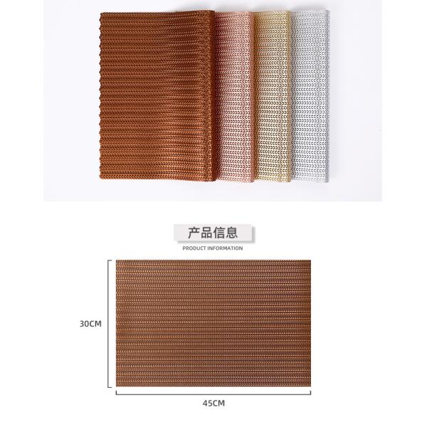 Manufacturer PVC Placemats & Table Mats in thermal insulation and oilproof kitchen mat