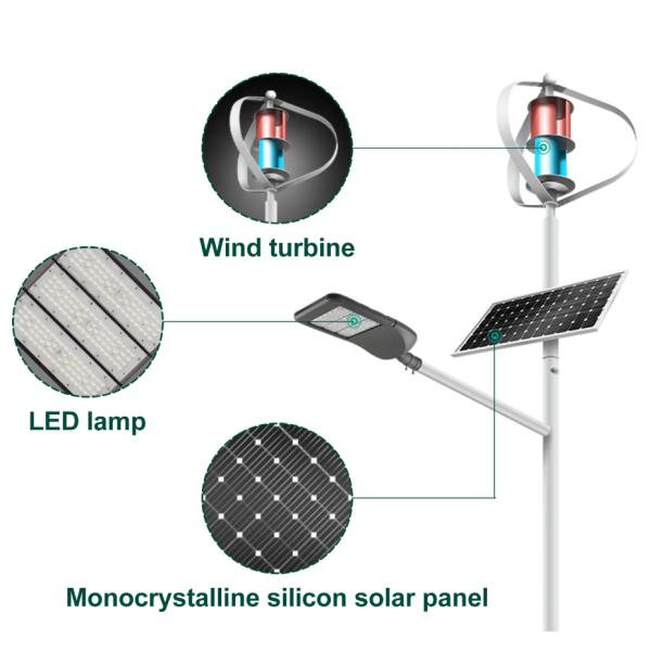 Durable IP65 Waterproof 100W-200W Solar LED Street Light with Aluminum Alloy Body for Highways and Alpine Terrains