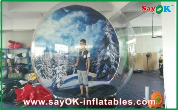 Quality Inflatable Snow Ball / Transparent Inflatable Chrismas Snow Globe Bubble Dia 5M for sale