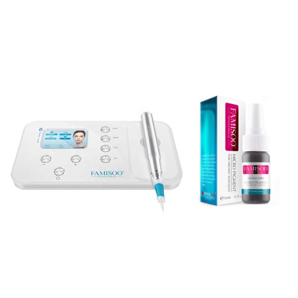 ABS Permanent Makeup Eyebrow Tattoo Machine With Silicone Tips Needles