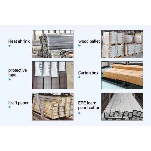 6063 T6 Alloy Aluminium Window Profiles Sand Blasting Silver
