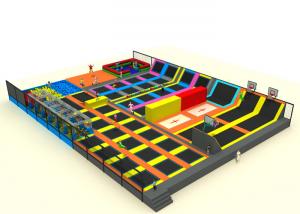 Wholesale Mall Playground Equipment Kids Trampoline Park With Nylon Mesh And Pearl Cotton from china suppliers