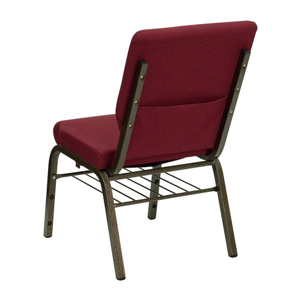 Stackable Church Chair Metal Interlocking Padded for Auditorium Conference Event