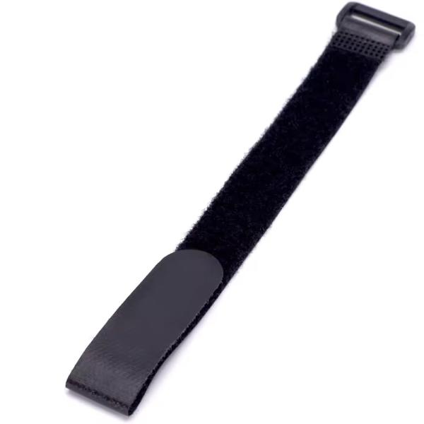 Black Hook And Loop Cable Straps Nylon Self Gripping Straps Reusable For USB Cables