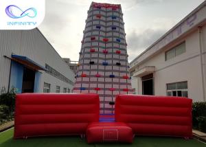 Wholesale High Giant Rocket Adults Inflatable Rock Climbing Wall For Sale from china suppliers