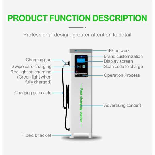 Electric Two Wheeler Fast Charging Station Three Phase Single Channel 11KW OEM