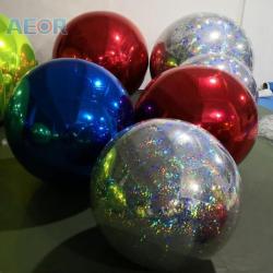 China CE / CPC Certified Size & Color Customizable Inflatable Mirror Ball For Christmas Decoration for sale