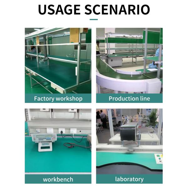 Green ESD Table Mat 1m x 10m Anti-static Rubber Workbench Mat