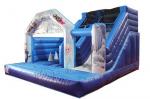 Wsc-281 Inflatable Bouncy Castle Double Line Sewed With Slide Ce Standard