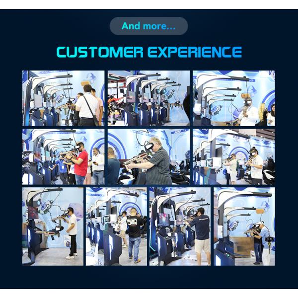 Self-service Arcade Games 9d Vr Shooting Machine With 32" Narrow Bezel Monitor