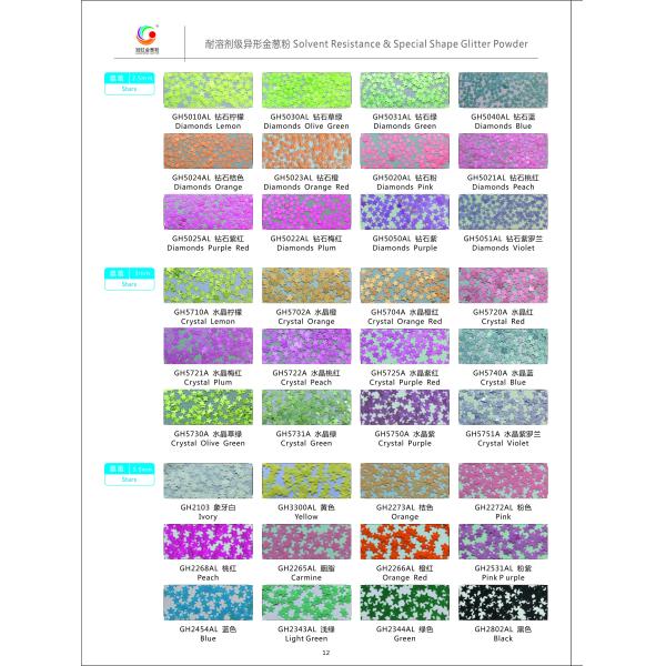 Loose Chunky Solvent Resistant Glitter Star Violet For Eye Christmas Halloween Decoration