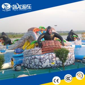 Wholesale giant funny Inflatable water slide with pool from china suppliers