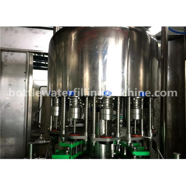 Juice / Water 330ml Glass Bottle Filling Crown Cap Sealing Machine Fully Automatic
