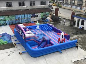China Custom Tarpaulin Inflatable Trampoline Park Attractive Inflatable Playground Bouncy Castle on sale