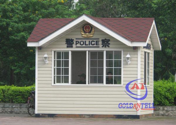 Security Police Prefab Guard House With Enough Inside Space And Complete