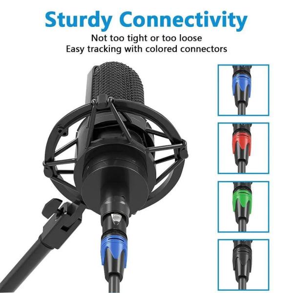Customized XLR Cable with High Sound Quality and Bare Copper Wire for Professional Audio Applications