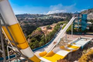 China Water Park Holidays Boomerang Big Water Slides 9 - 18M Platform Height on sale