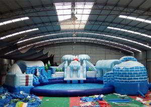 Wholesale Fun Inflatable Amusement Park Giant Ice World Antarctic Penguin Water Amusement Park from china suppliers