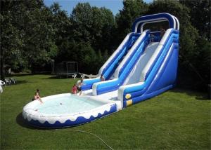 Wholesale Double Lane Inflatable Water Slide , Durable Material Inflatable Water Slide For Playing from china suppliers