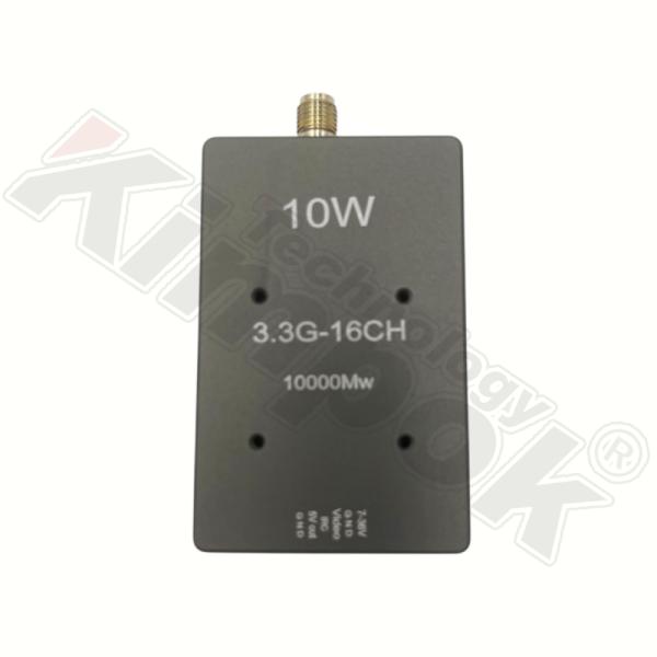 10W High Power 3.3G VTX UAV Video Transmitter 3.3Ghz FPV VTX Support IRC Tramp Protocol RC Drone