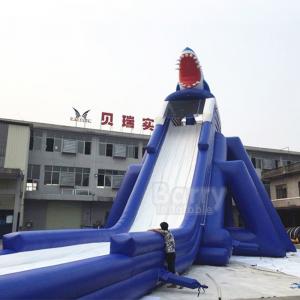 Wholesale Commercial PVC Inflatable Water Slides For Park Shark Long 35*10*10m from china suppliers
