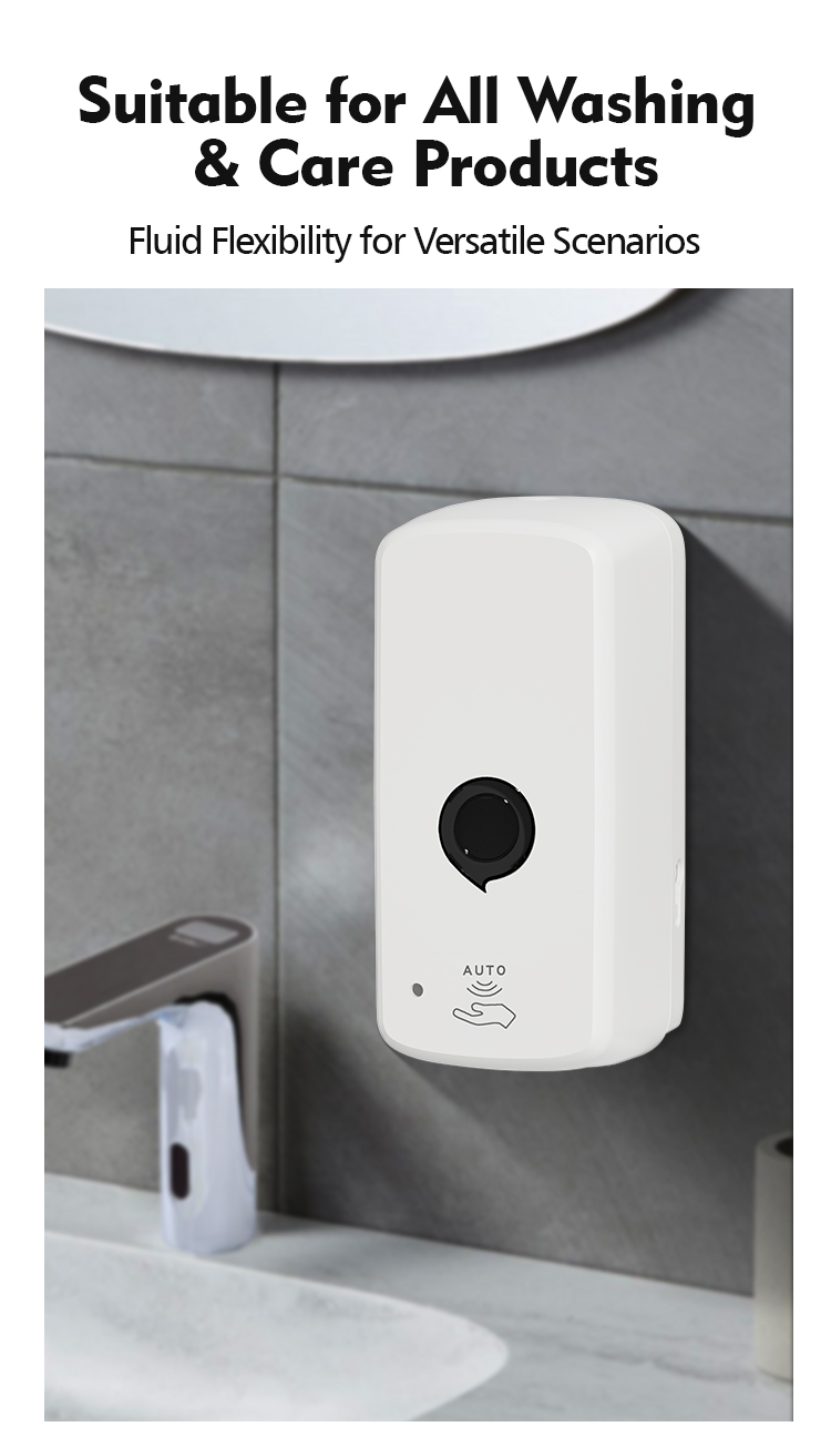Inductive ABS Hand Sanitizer Dispenser 1000ML Capacity Wall Mounted Soap Dispenser