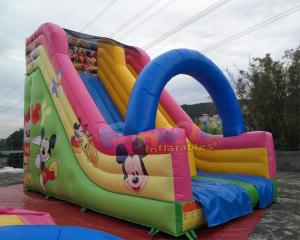 Wholesale Disney Mickey Mouse Inflatable Bouncy Slide Commercial Grade PVC Slipping Games from china suppliers